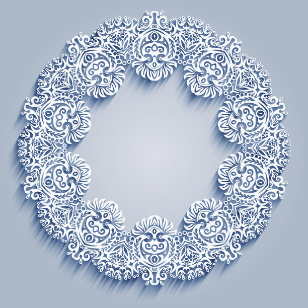 抽象的装饰性自然复古框架图片下载