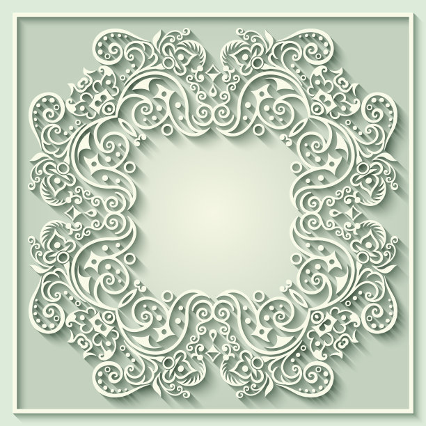 抽象的装饰性自然复古框架图片下载