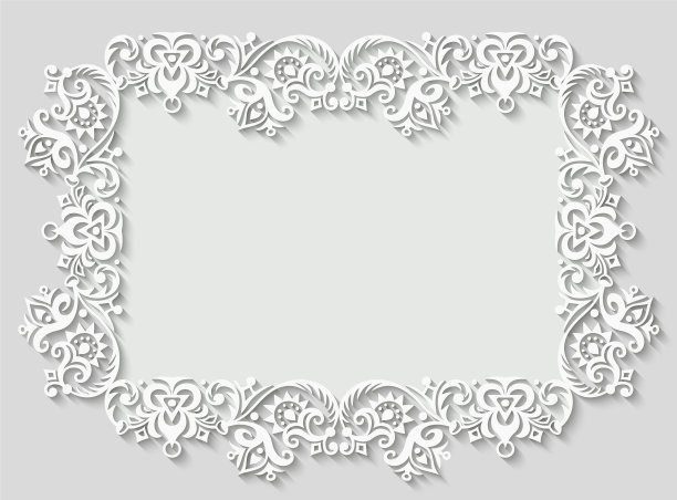 抽象的装饰性自然复古框架图片下载