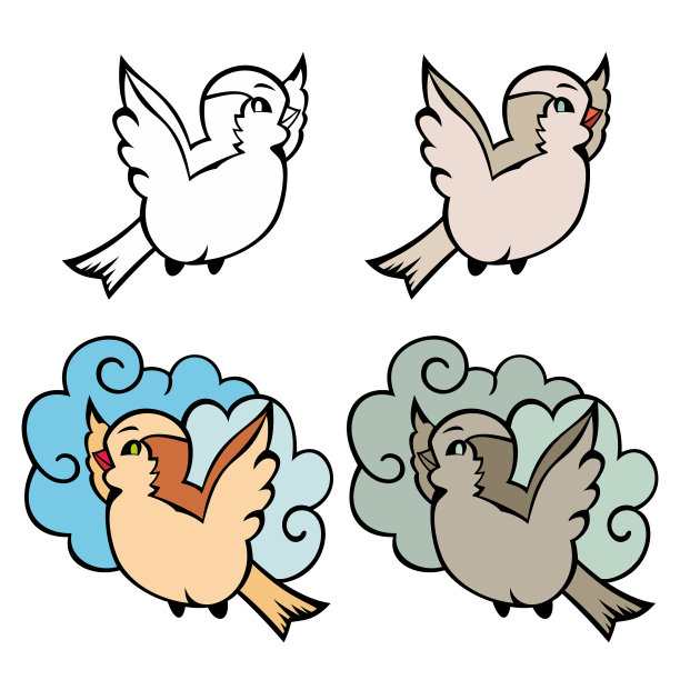 手绘鸟瞰图图片下载