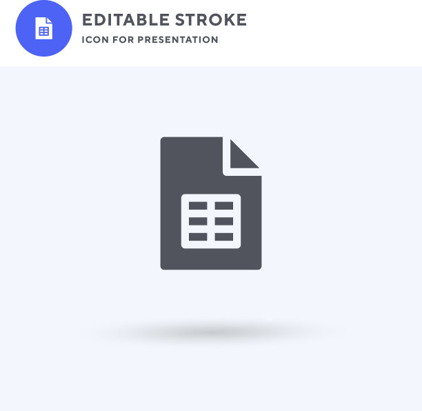 表图标填充平面标志固体图片下载