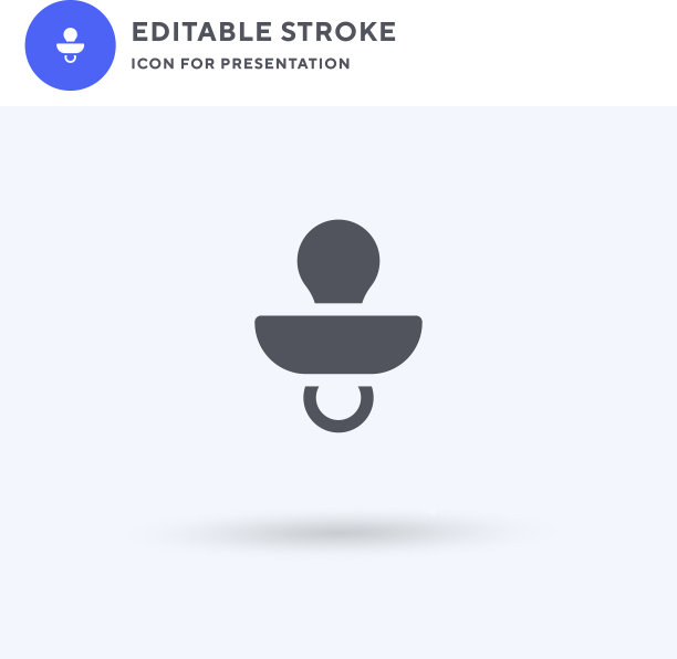 乳头图标填充平坦标志实心图片下载