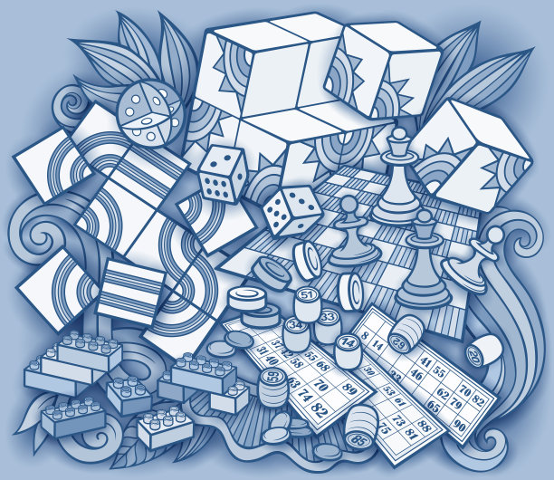 卡通可爱的涂鸦儿童玩具图片下载