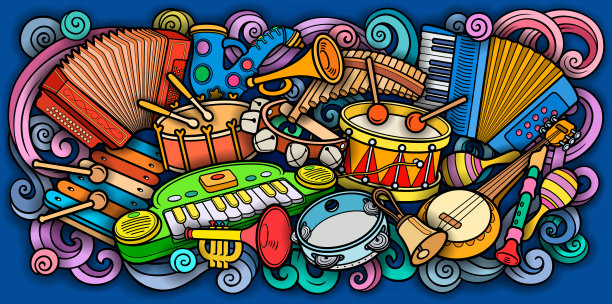 卡通涂鸦手绘儿童玩具图片下载