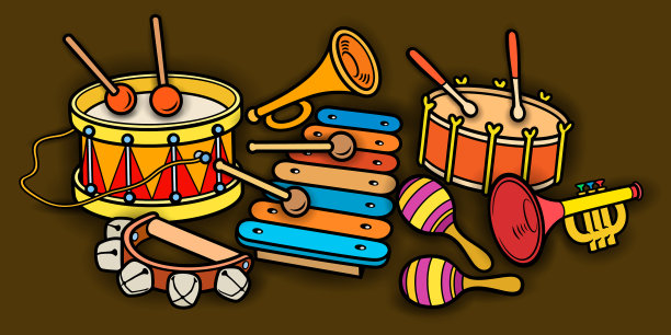 卡通可爱的涂鸦儿童玩具图片下载