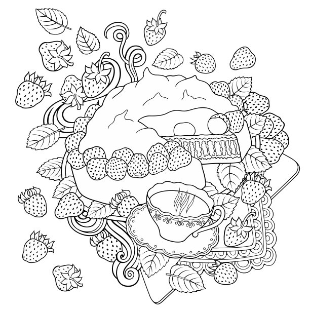 糖果、浆果、水果、饮料图片下载