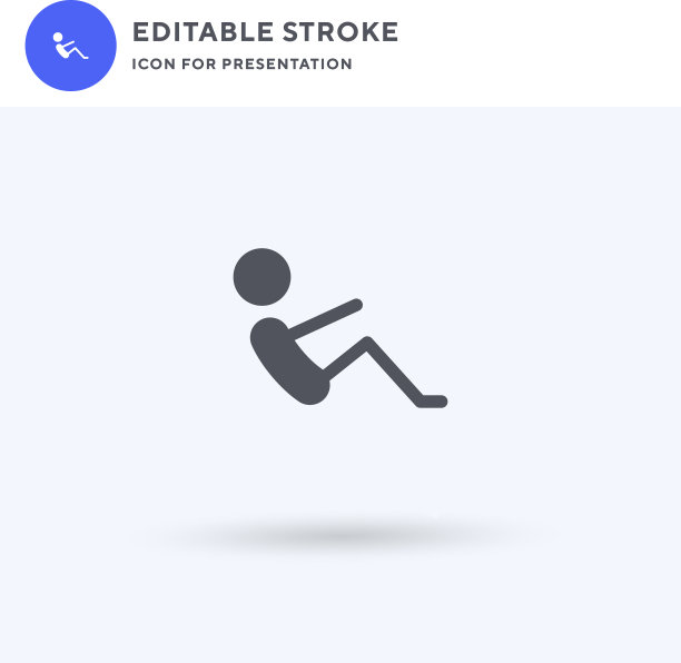 半图标填充平面标志固体图片下载