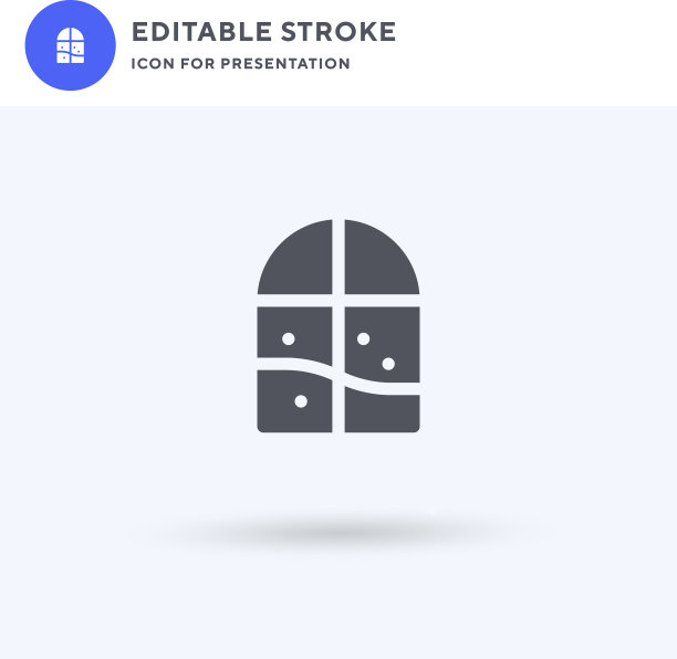 窗口图标填充平面标志实图片下载