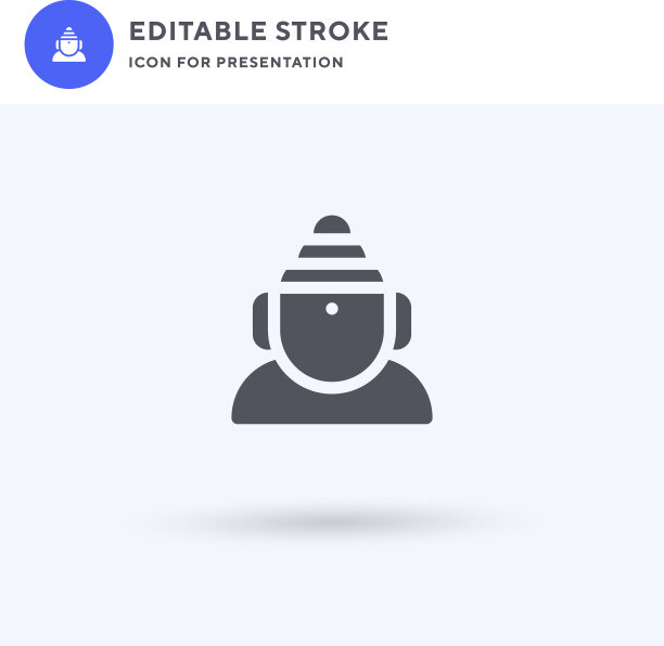 佛形填平标志实图片下载