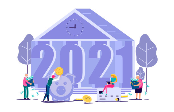 2021年旗帜模板图片下载