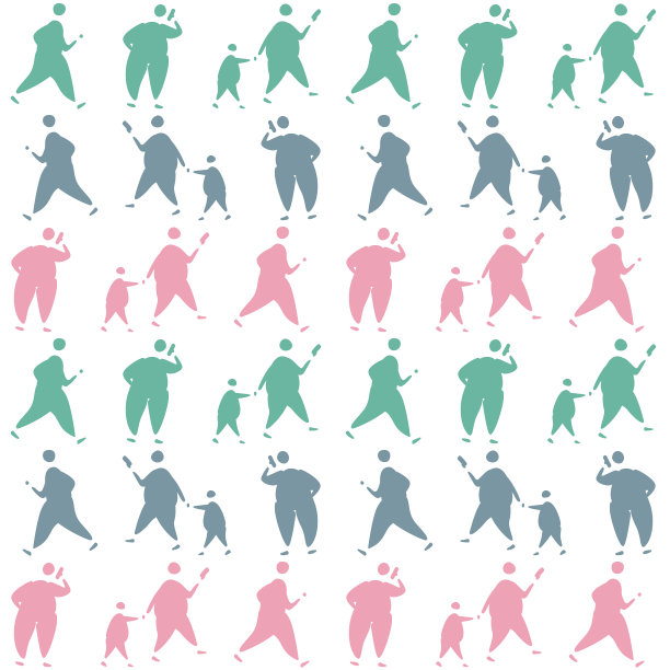 图案与剪影的人图片下载