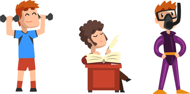 男性创造性职业集运动员、诗人、跳水图片下载