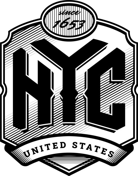 纽约市徽的复古风格图片下载