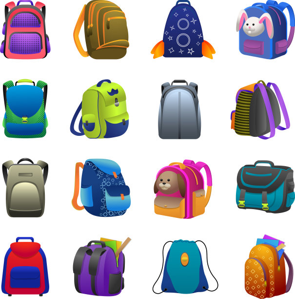 背包图标设置卡通风格图片下载