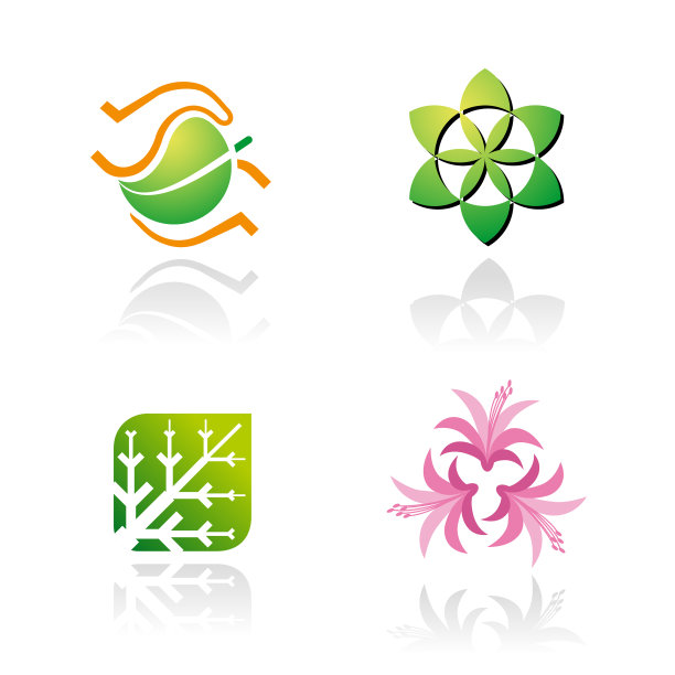 设置图形符号叶子和花图片下载