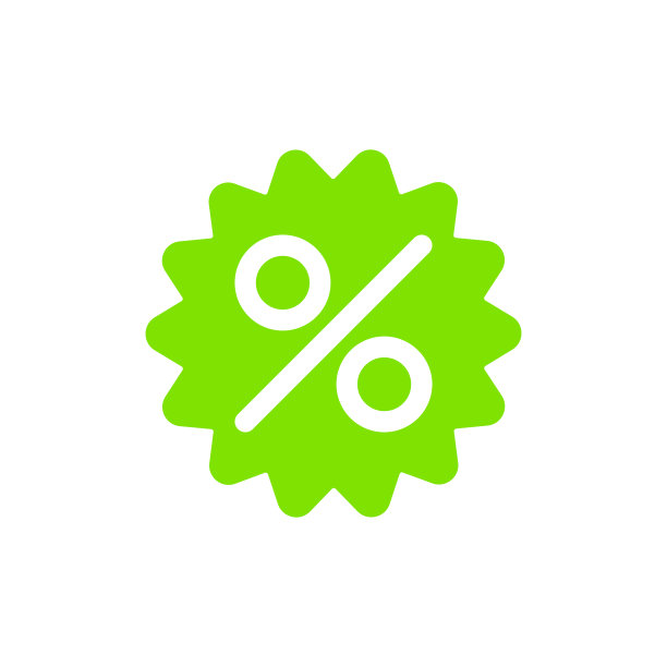 百分比标签图标图形提供孤立的零售图片下载