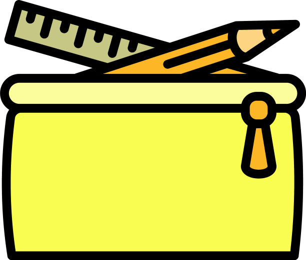 铅笔盒图标轮廓风格图片下载