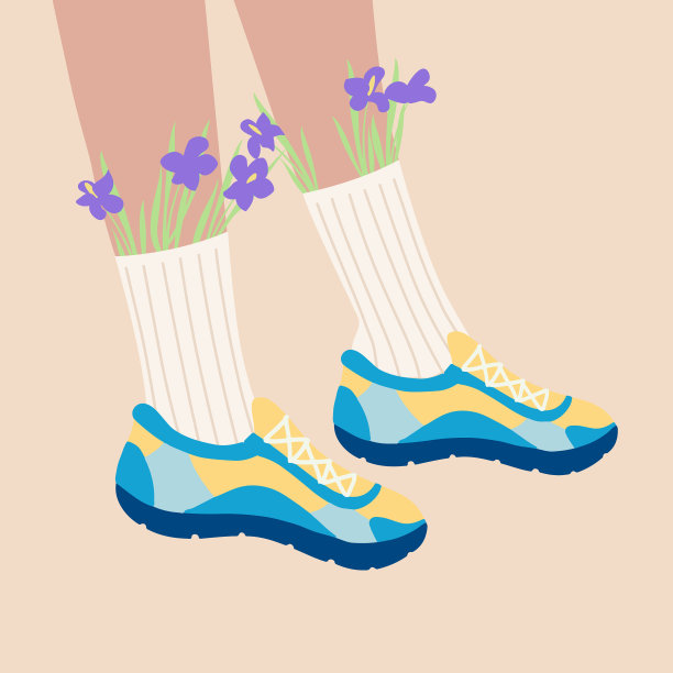 女式运动鞋的腿图片下载