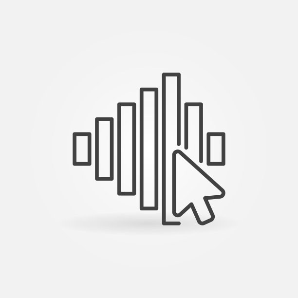 鼠标点击声波轮廓概念图片下载