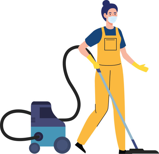 妇女工人清洁服务穿着医疗图片下载