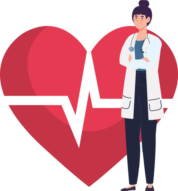 背景是有心跳的女医生图片下载
