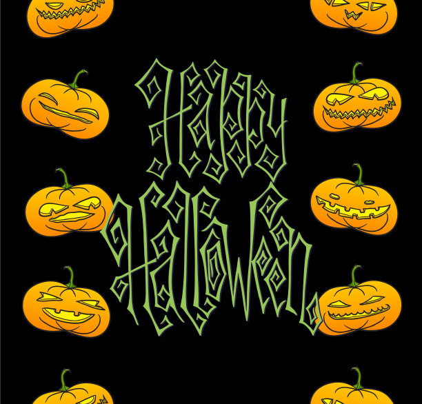 万圣节的贺卡图片下载