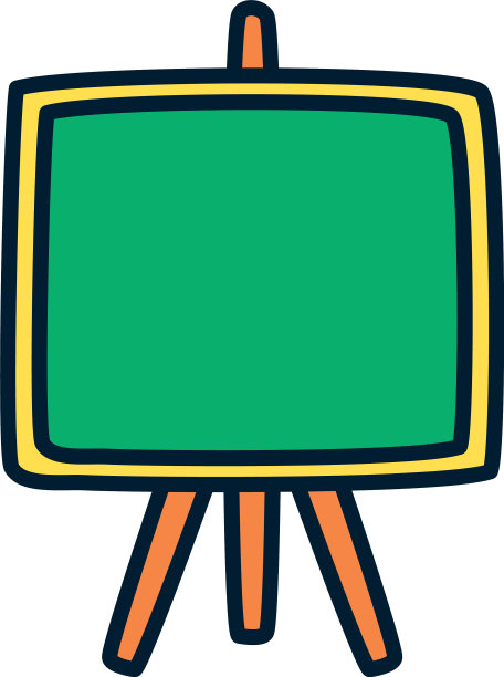 学校董事会图标填充和线条风格图片下载