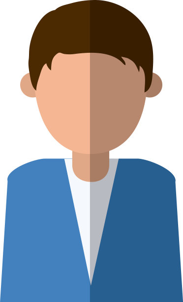 人像人物卡通无脸的平面图标图片下载