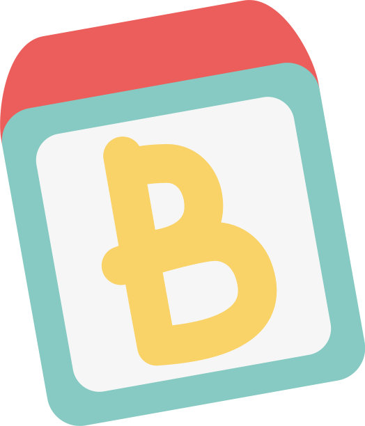 学校教育字母块孤立图标图片下载