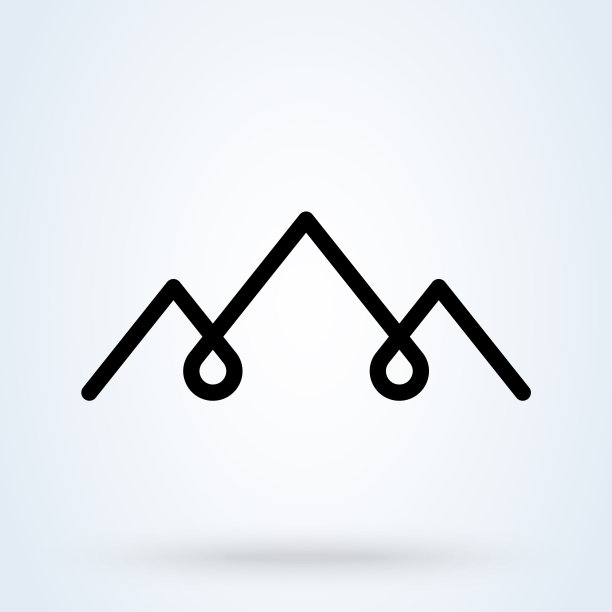 山标志图标简约现代设计图片下载