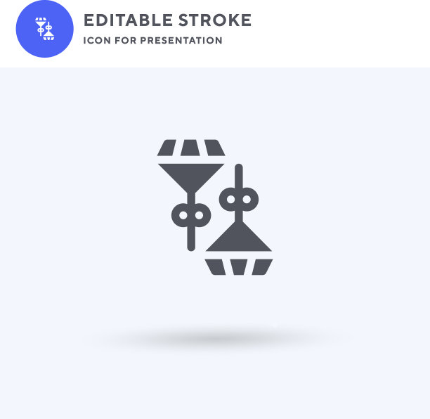 耳环图标填平标志实图片下载