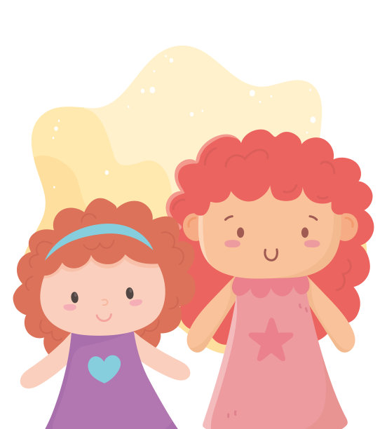 孩子玩具物体有趣的卡通小可爱的娃娃图片下载