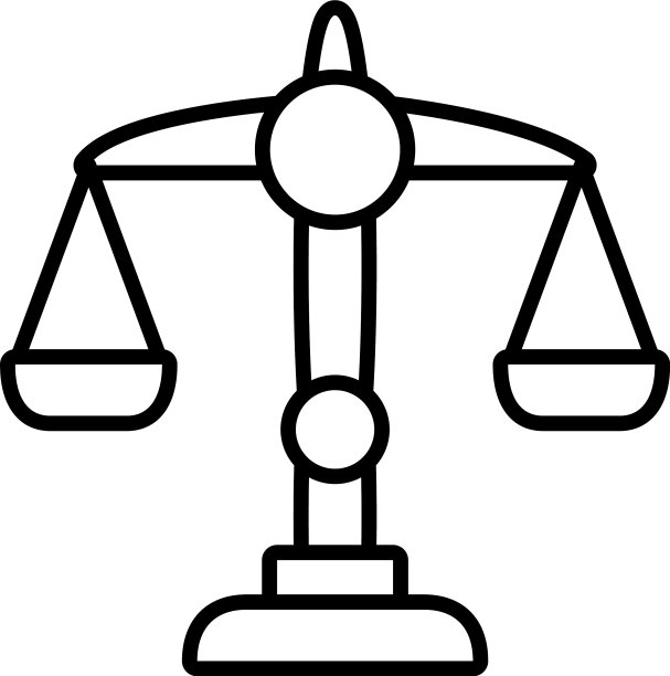 天平线性风格图标设计图片下载