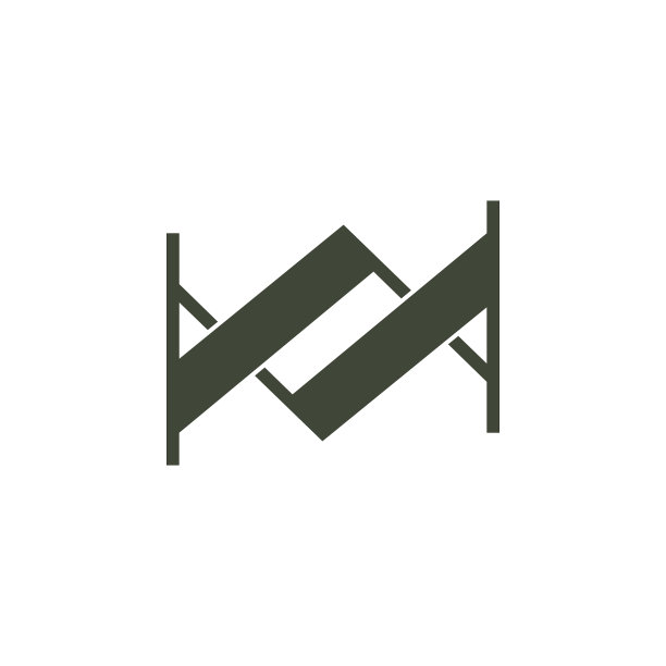字母AM链接几何Logo图片下载