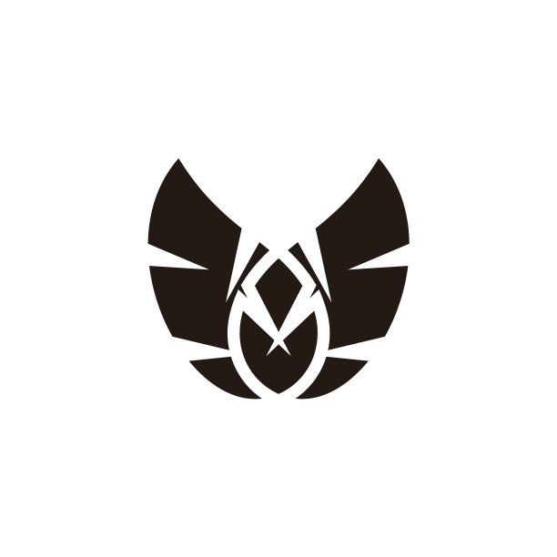 简单的几何翅膀符号适合您图片下载