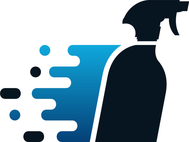 快速清洁标志设计概念清洁图片下载