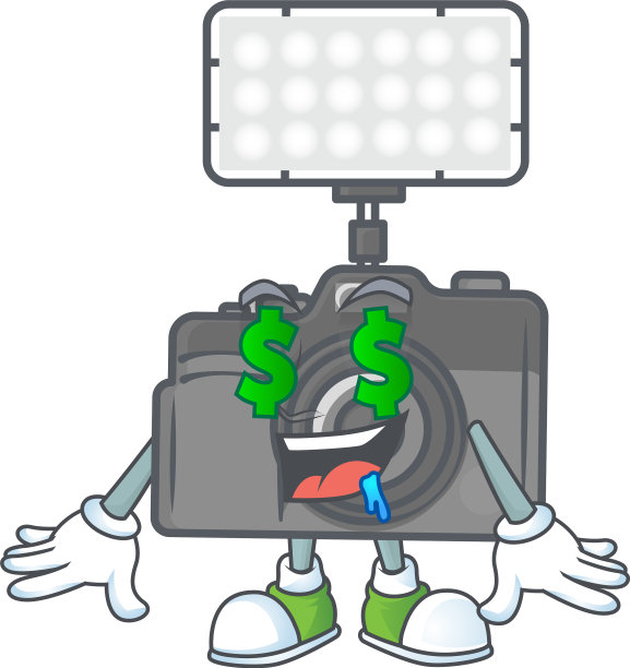 卡通人物风格的摄影相机图片下载