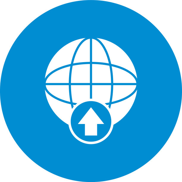 全局球体和上传箭头图标块样式图片下载