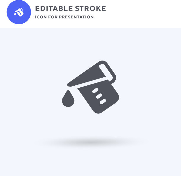 量杯图标填平实标志图片下载