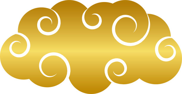 云金色渐变风格图标设计图片下载