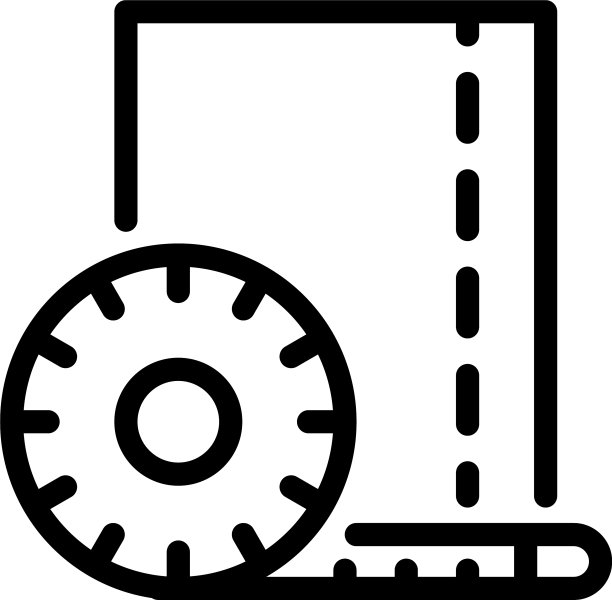 纺织品测量图标轮廓样式图片下载