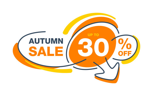 秋季特卖横幅模板图片下载