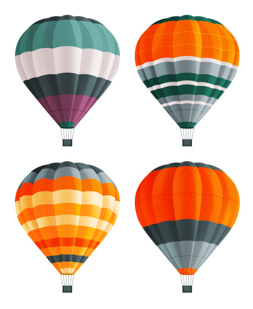 设置彩色的气球在白色的背景图片下载