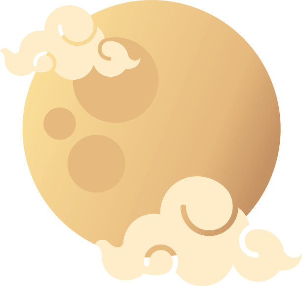 中秋节的月亮和云图片下载