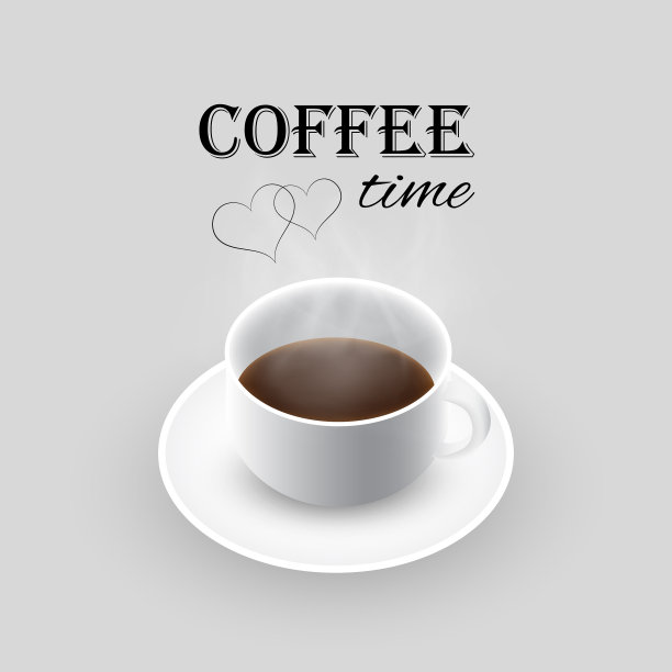 热气腾腾的黑咖啡图片下载