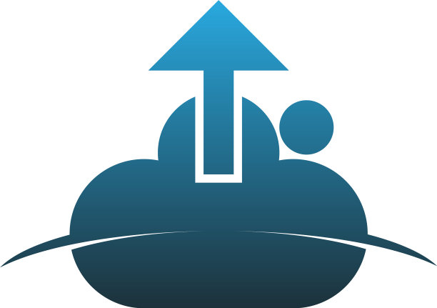 向上云图标标志设计理念图片下载