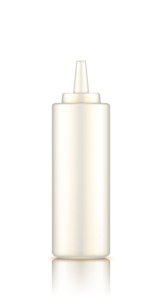 白色塑料挤压蛋黄酱瓶盖模型图片下载