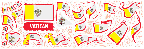 设置梵蒂冈在各种创造性的设计图片下载