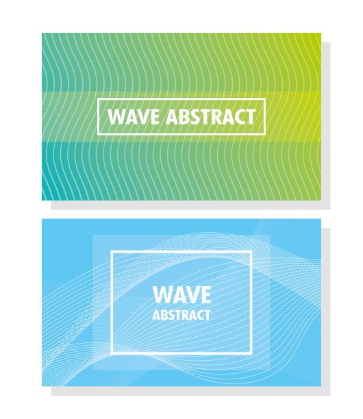波浪抽象与字母在白色背景图片下载
