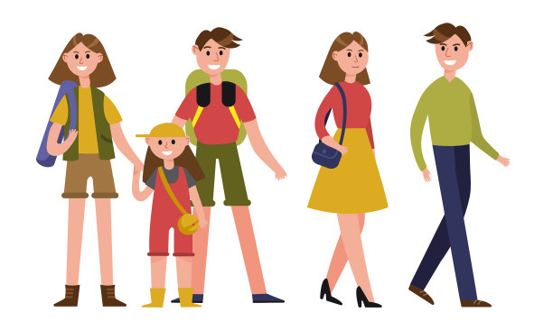 男女父母花时间在一起图片下载